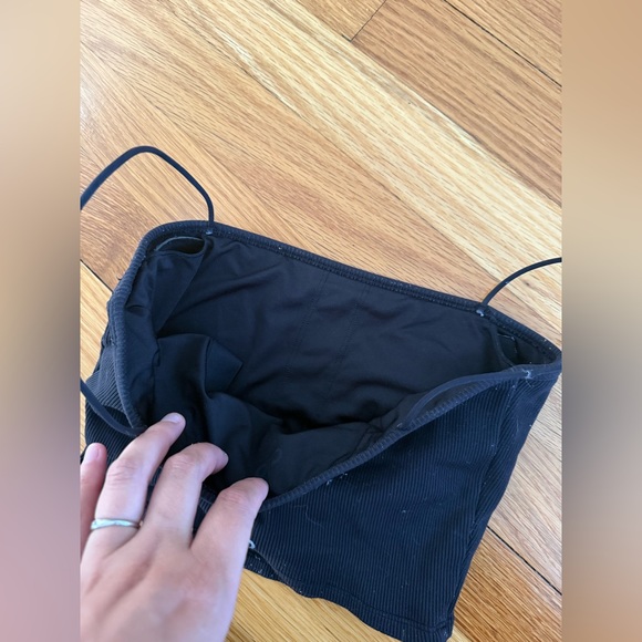 Alo Ribbed Spaghetti Strap Top - Picture 7 of 7